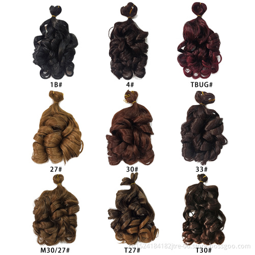 Kanekalon  high temperature fiber body wave synthetic braiding hair, new design french curls synthetic braiding hair
